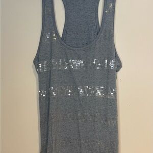 Wet Seal Light Blue Sequin Tank Top